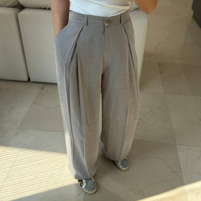 شلوار پیلی طوسی