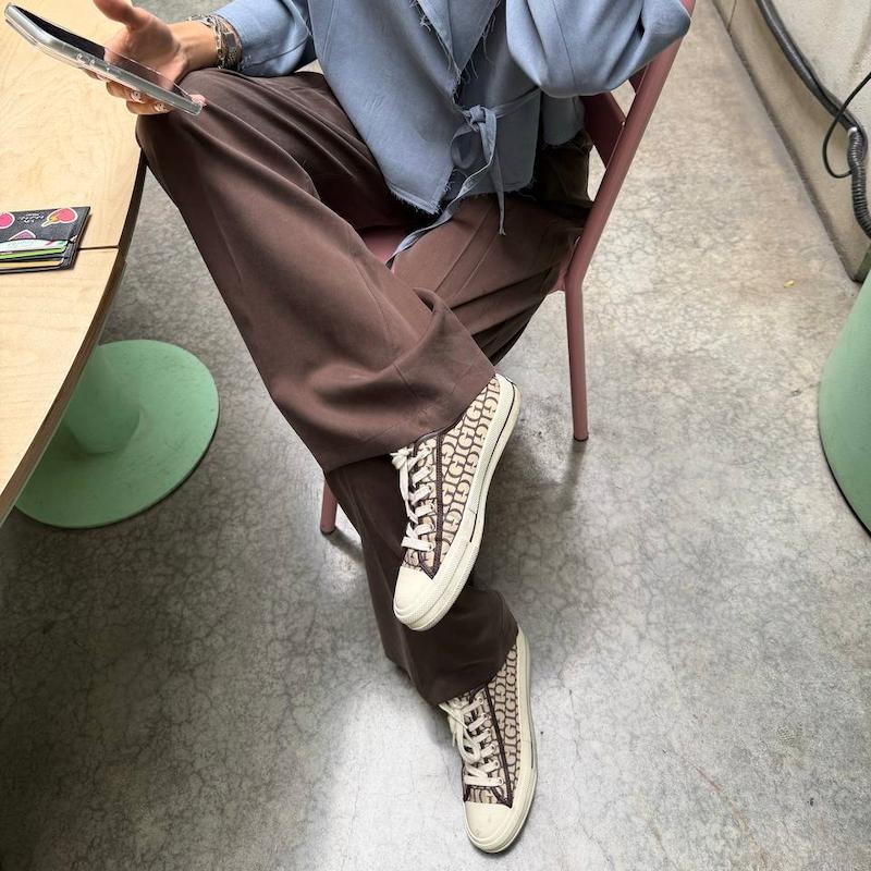 شلوار پیلی قهوه ای