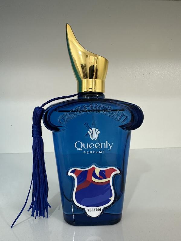ادو پرفیوم عطر مردانه کویین لی Queenly مدل کازاموراتی مفیستو MEFSTOO حجم 100 میل