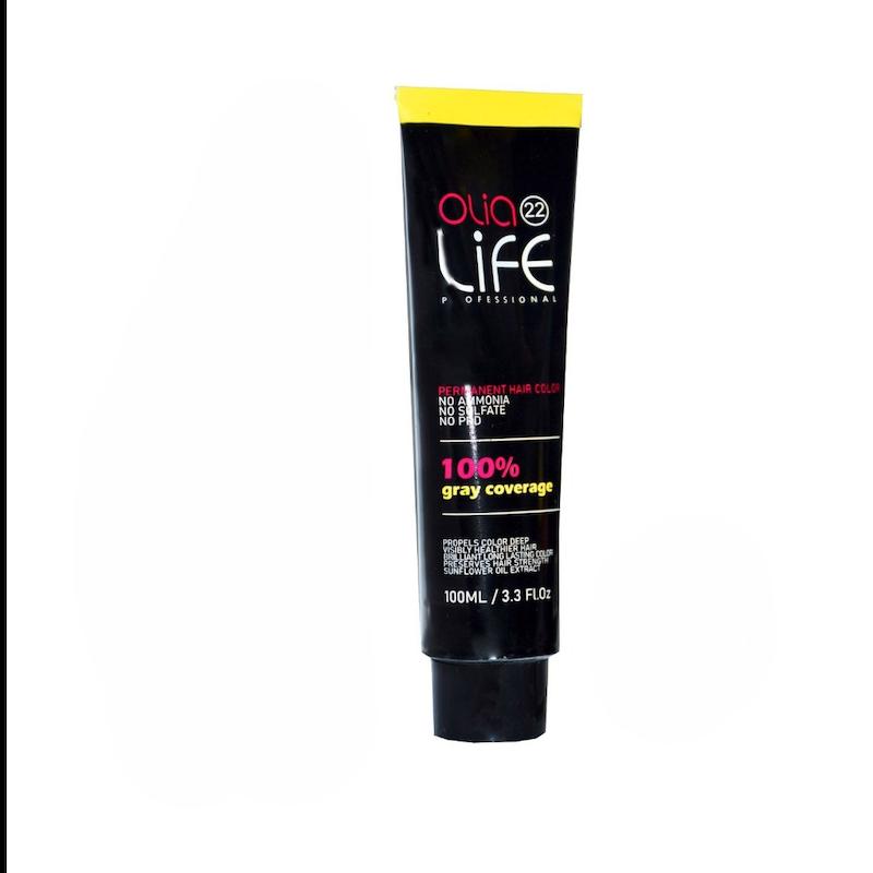 رنگ مو بدون آمونیاک اولیا لایف سری طبیعی شماره 3.0 (Olia Life)حجم 100 میلی لیتر