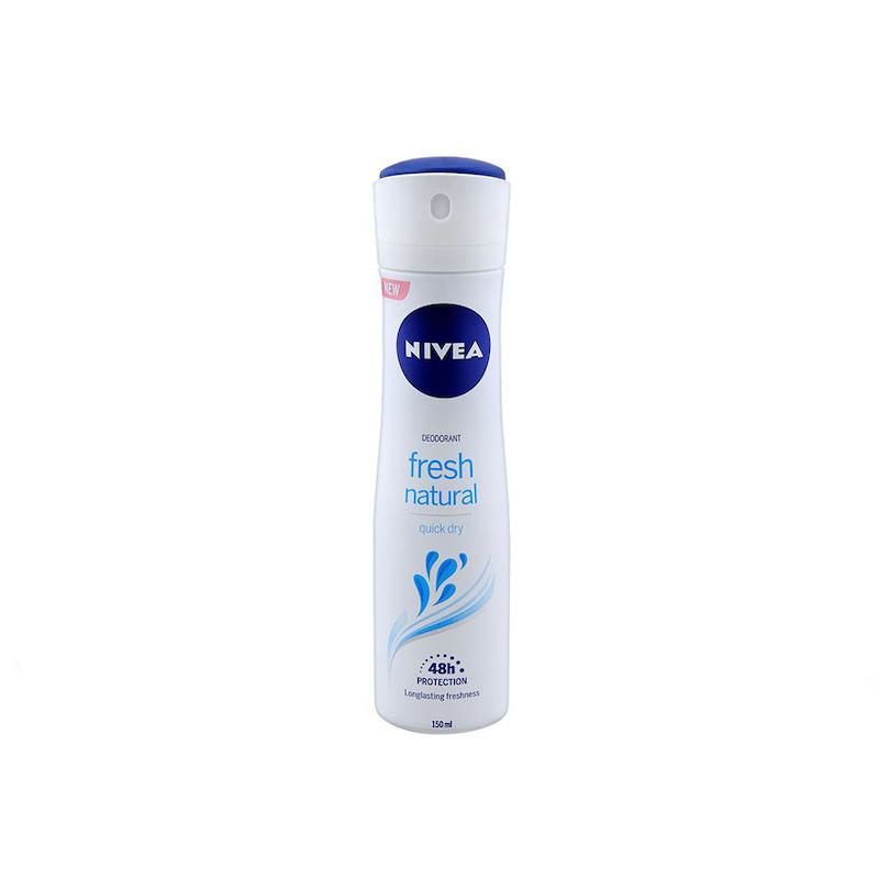 اسپری بدن ضد تعریق زنانه نیوآ مدل فرش نچرال 150میل 48 ساعته Nivea Fresh Natural Body Spray