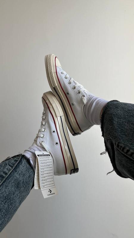 Converse low top 1970s سفید red line 