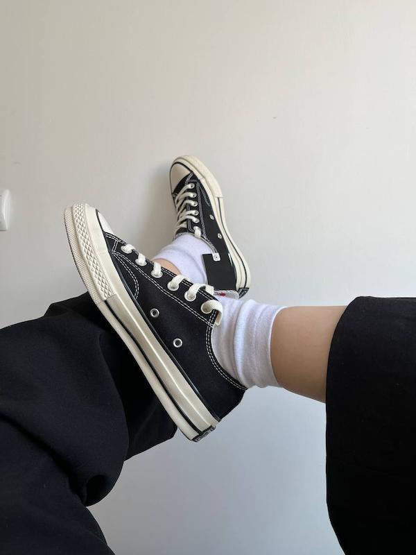 کانورس ساق کوتاه مشکی converse 1970s 