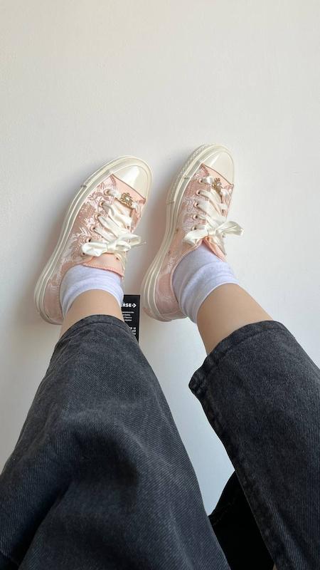 کانورس عروس صورتی🎀converse