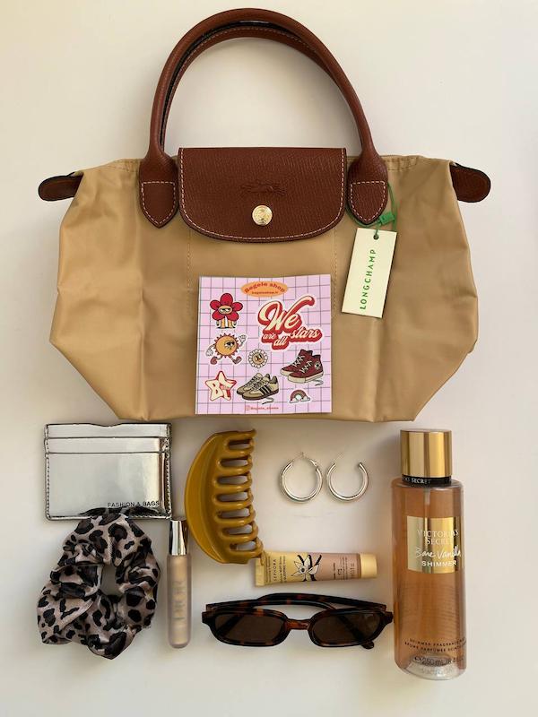 Longchamp le pillage توت بگ کرم(خاکی)