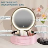 کیف لوازم آرایش با آینه چراغ دار گرین لاین Green Lion Makeup Organizer Pro  Travel Makeup Bag With Led Mirror, 3 Colors Modes Adjustable Brightness, Portable Cosmetic Organizer With Adjustable Dividers