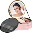 کیف لوازم آرایش با آینه چراغ دار گرین لاین Green Lion Makeup Organizer Pro  Travel Makeup Bag With Led Mirror, 3 Colors Modes Adjustable Brightness, Portable Cosmetic Organizer With Adjustable Dividers