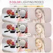 کیف لوازم آرایش با آینه چراغ دار گرین لاین Green Lion Makeup Organizer Pro  Travel Makeup Bag With Led Mirror, 3 Colors Modes Adjustable Brightness, Portable Cosmetic Organizer With Adjustable Dividers
