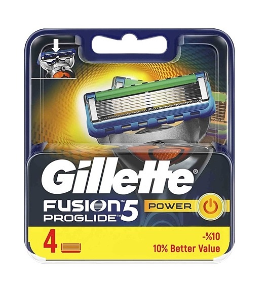 تیغ یدک ژیلت فیوژن پروگلاید پاور Fusion Proglide power بسته 4 عددی 