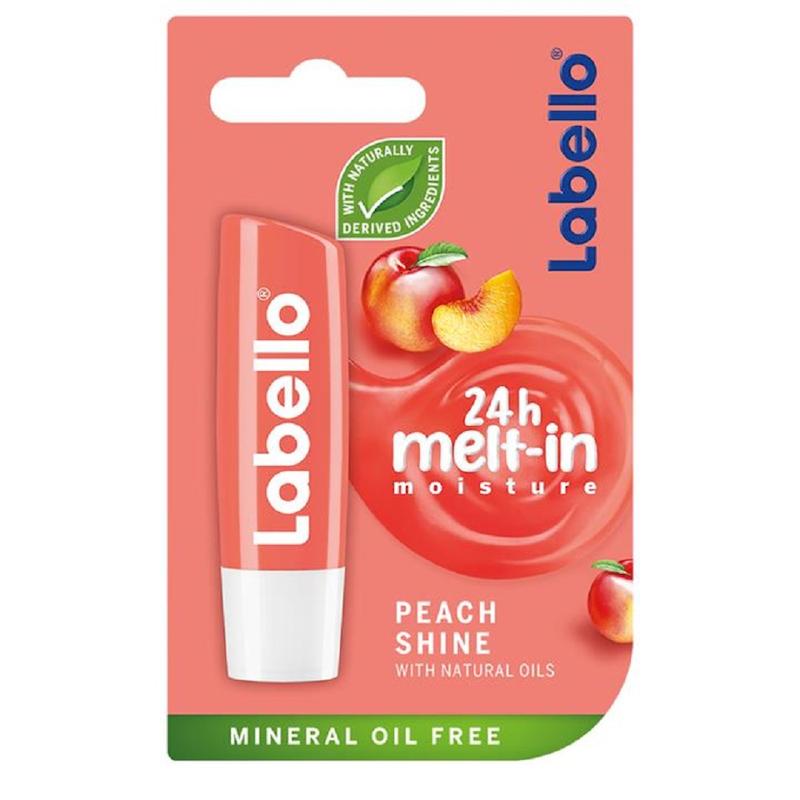 بالم مرطوب کننده لب لابلو طعم هلو  Labello Peach Shine