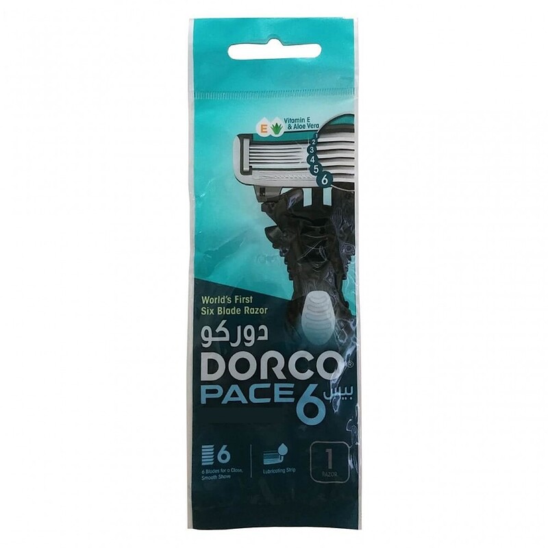 تیغ دورکو ۶ لبه مدل DORCO Pace6 بسته 1 عددی