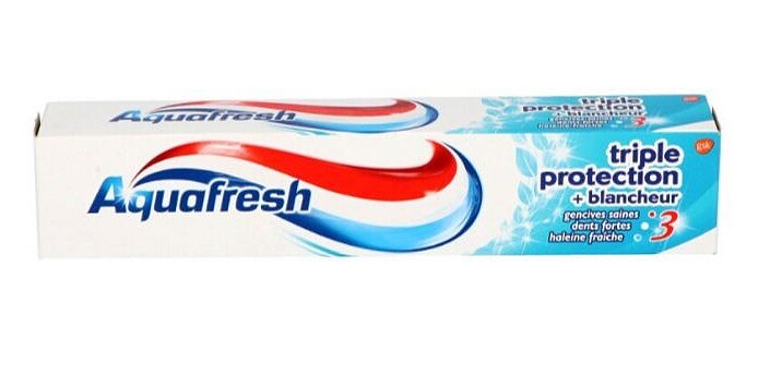 خمیر دندان آکوافرش مدل triple protection blancheur حجم 75 میلی لیتر  Aquafresh toothpaste triple