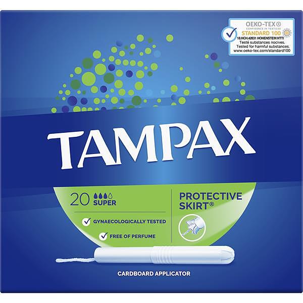 تامپون تامپکس سوپر Tampax Super Absorbency تعداد 20 عدد