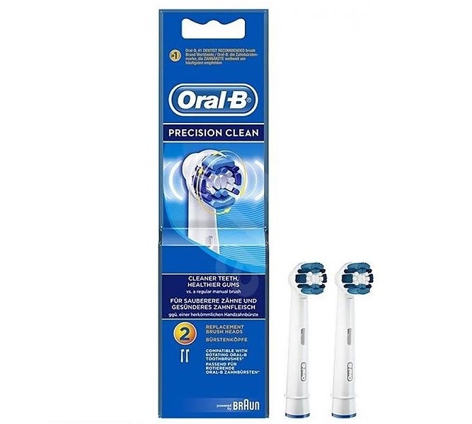 سری یدک مسواک برقی اورال بی مدل PRECISION CLEAN تعداد 2 عددی Oral-B