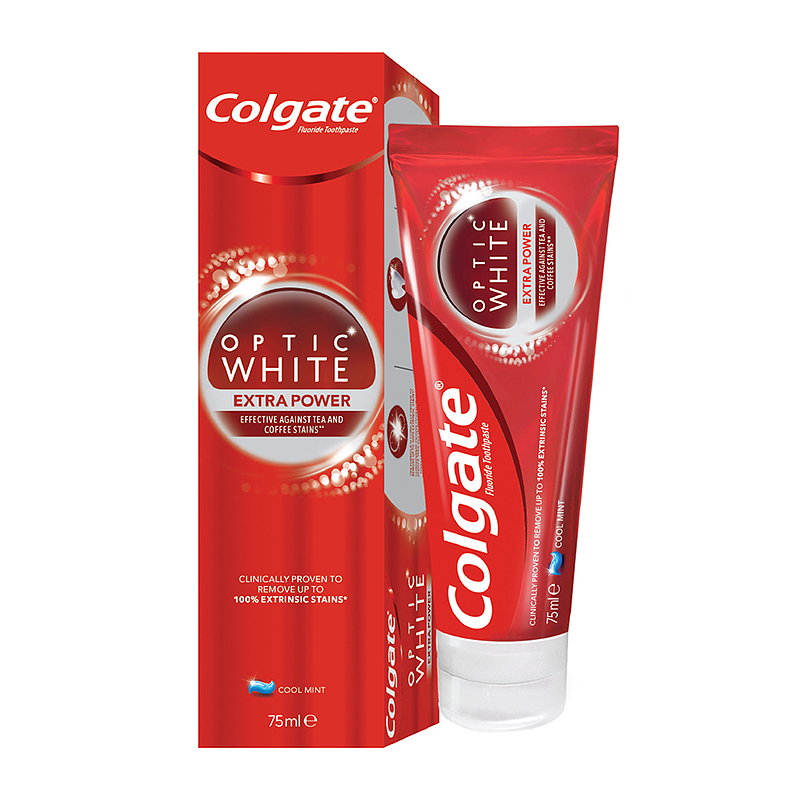 خمیردندان سفیدکننده 75 میل COLGATE  Optic White Extra Power 