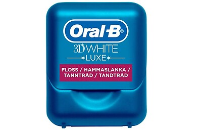 نخ دندان اورال بی تری دی وایت Oralb 3D white luxe 35m 