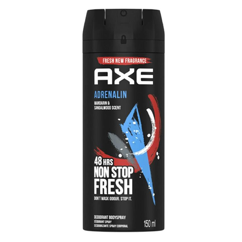 اسپری بدن اکس مدل AXE Adrenalin حجم 150 میلی