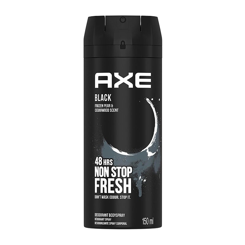 اسپری بدن اکس مدل AXE Black حجم 150 میلی