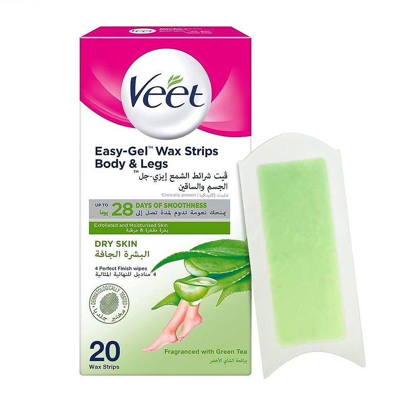 نوار موبر بدن ویت مخصوص پوست خشک 20 عددی Veet dry skin 