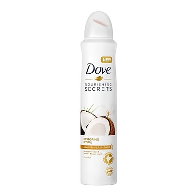 اسپری ضد تعریق زنانه داو Dove مدل Secrets Restoring Ritual حجم 250 میلی لیتر