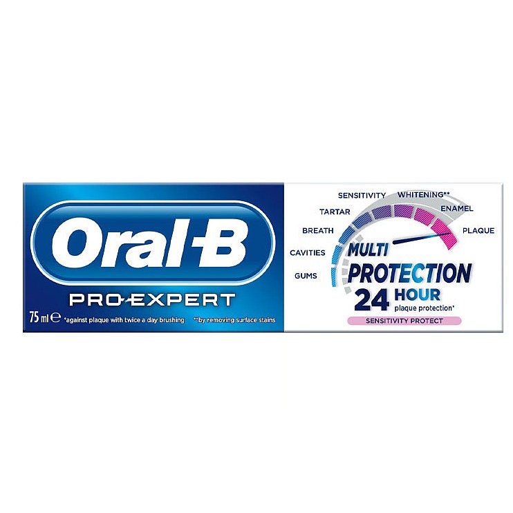 خمیردندان اورال بی 24 ساعته PRO-EXPERT SENSITIVITY PROTECT ORAL-B حجم 75 میل