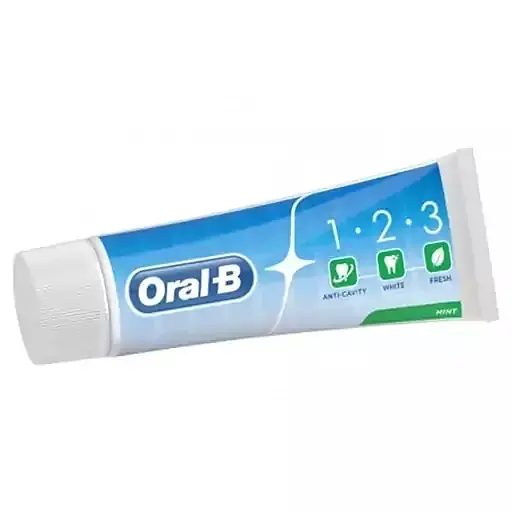 خمیردندان 1.2.3 اورال بی Oral B با رایحه نعناع حجم 75 میلی