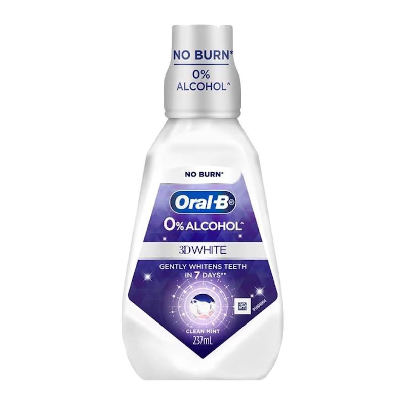 دهانشویه سفیدکننده دندان اورال‌بی Oral-B مدل 3D White حجم ۲۳۷ میل