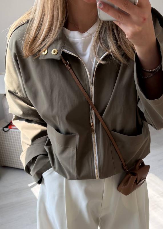 بامبر جکت Olive