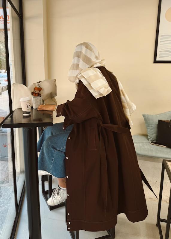 ترنچ کت چاکلت