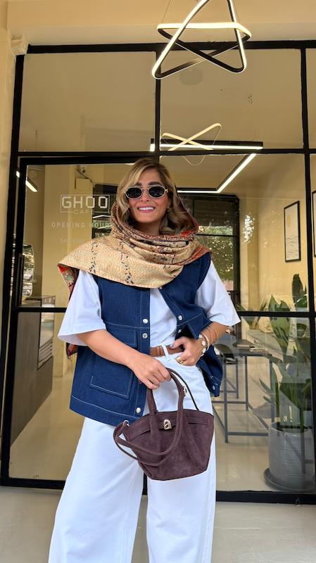 وست جین مدل کاپری رنگ آبی تیره