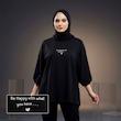تیشرت باکسی مشکی مینیمال
