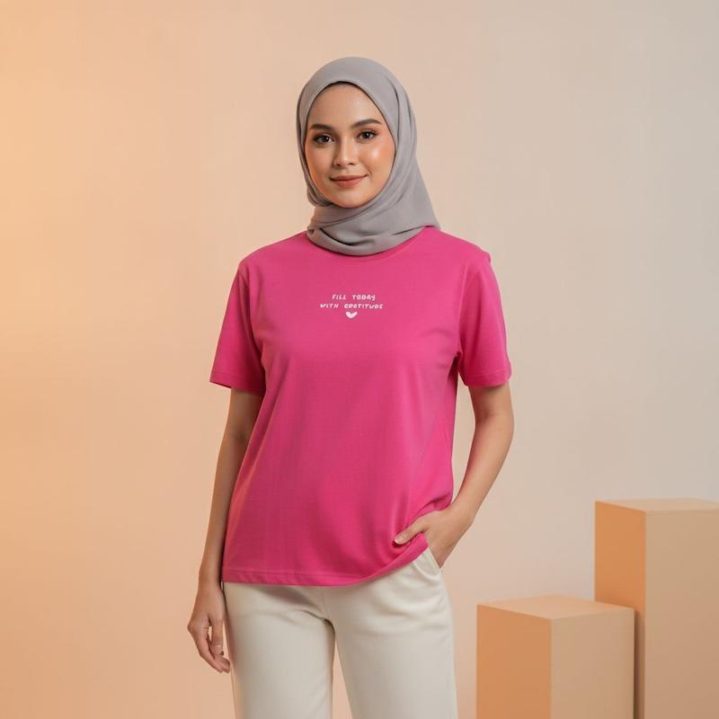 تیشرت نرمال سایز نوشته دار ساده