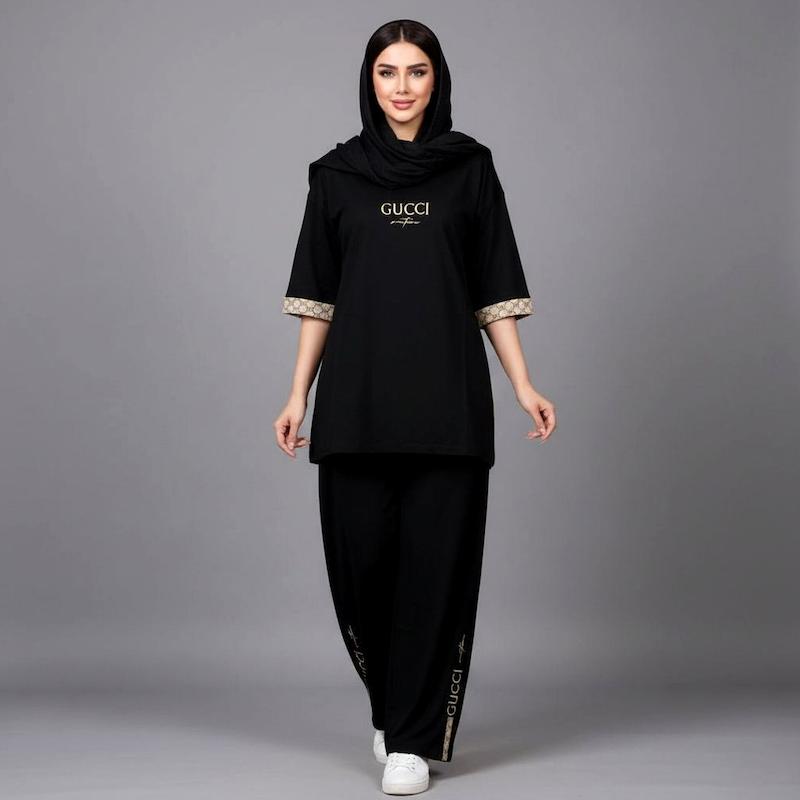ست راحتی لانگ و شلوار بگ راحتی زنانه
