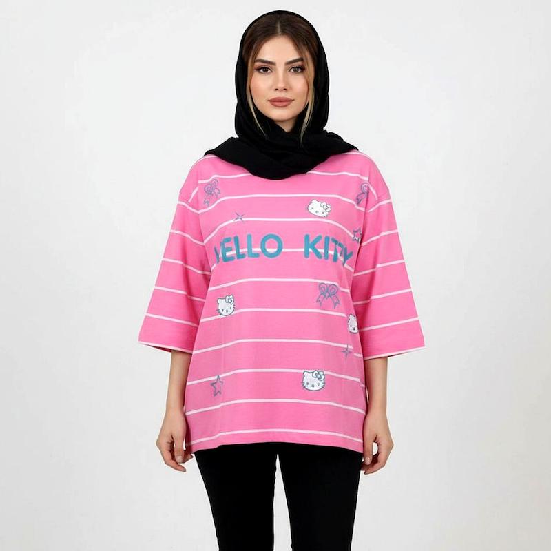 تیشرت زنانه مدل hello kitty