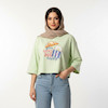 کراپ باکسی زنانه طرح دونات