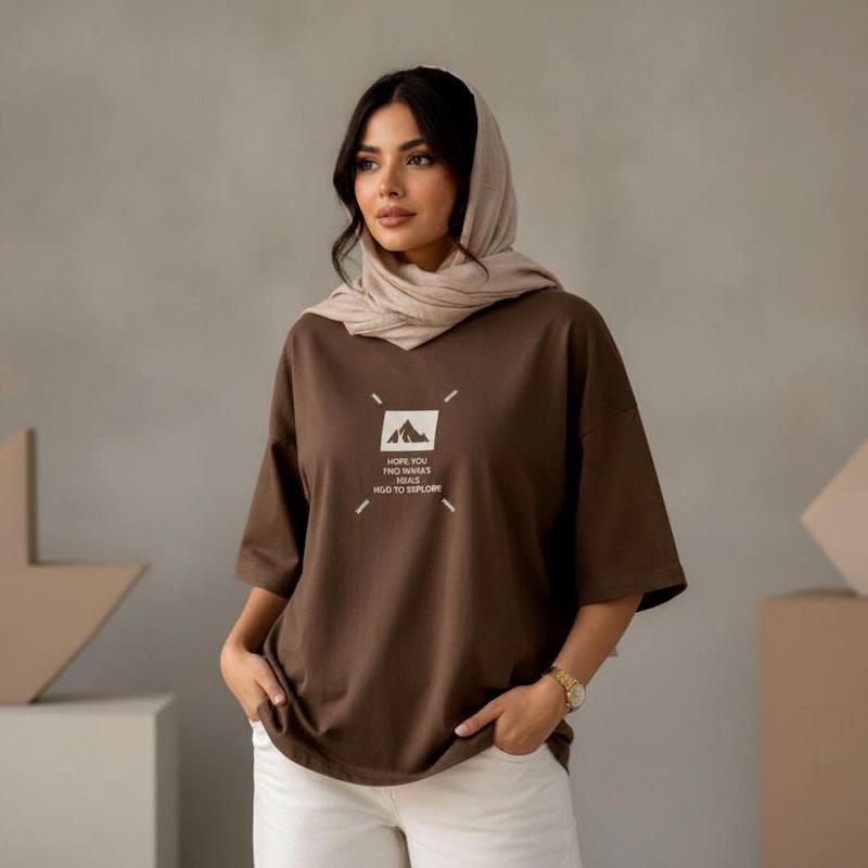 تیشرت باکسی زنانه