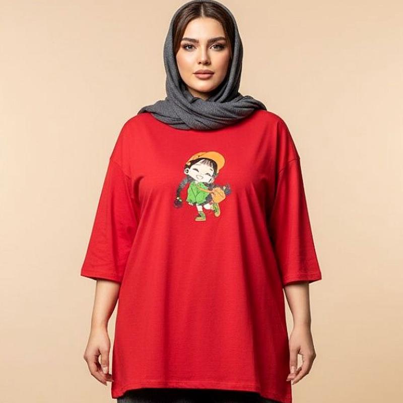 تیشرت سایز بزرگ زنانه