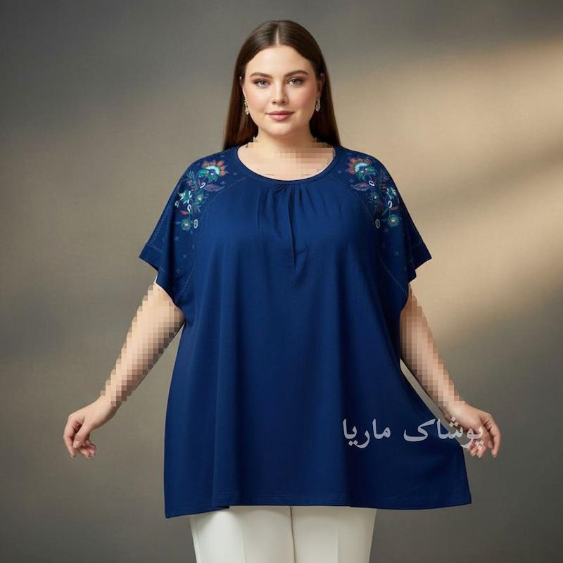تیشرت سایز 5xl گلدوزی