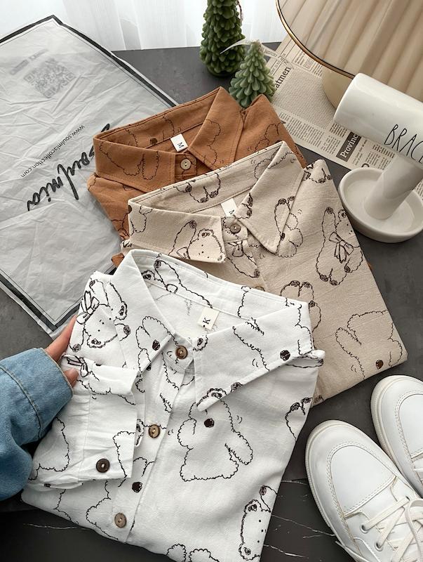 شومیز لینن Teddy🐻✨