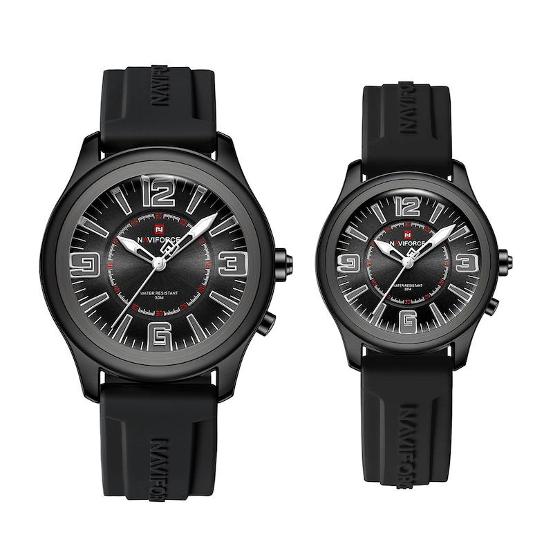 ست ساعت مچی عقربه‌ای زنانه و مردانه نیوی فورس مدل nf9256