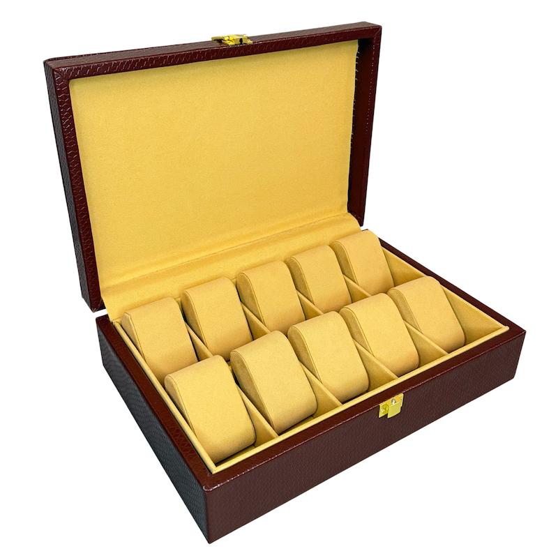 جعبه ساعت چرمی مدل W117 | با ظرفیت 10 عدد ساعت