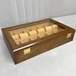 جعبه ساعت چوبی مدل W109 | با ظرفیت ۱۲ عدد ساعت