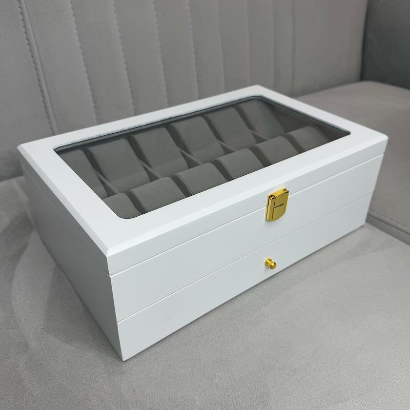 جعبه ساعت و عینک مدل WG105 | با ظرفیت ۱۲ ساعت و ۶ عینک