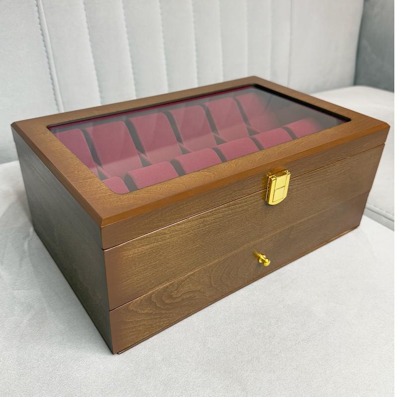 جعبه ساعت و عینک مدل WG105 | با ظرفیت ۱۲ ساعت و ۶ عینک