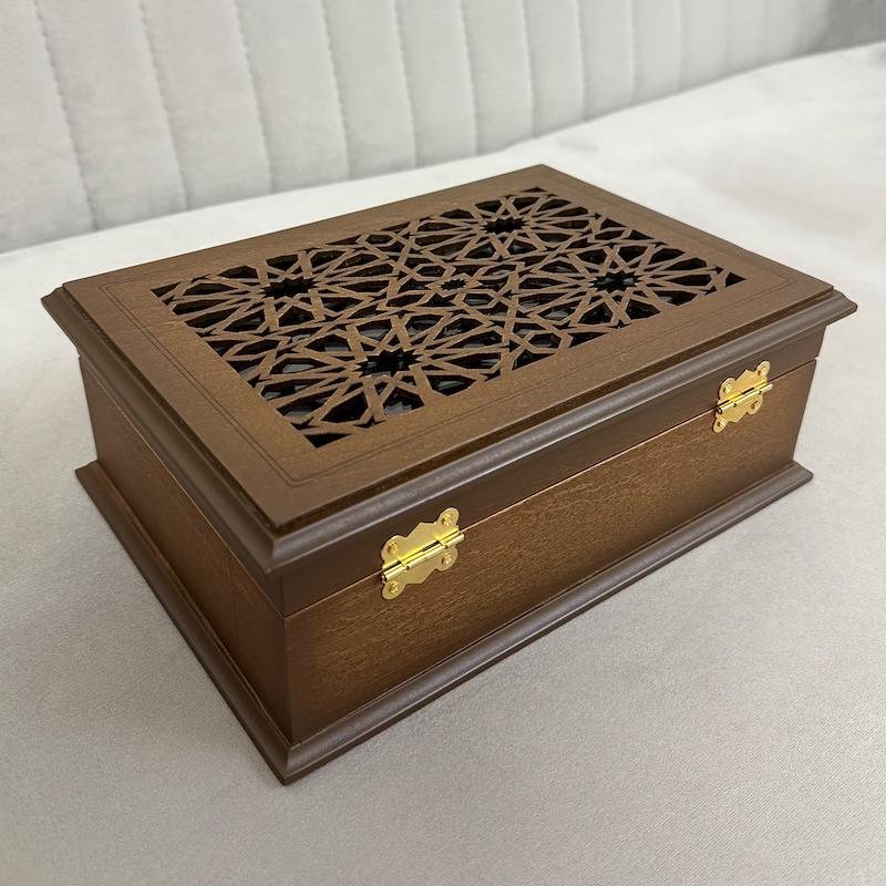 جعبه پذیرایی چوبی مدل S102 | مخصوص چای و دمنوش