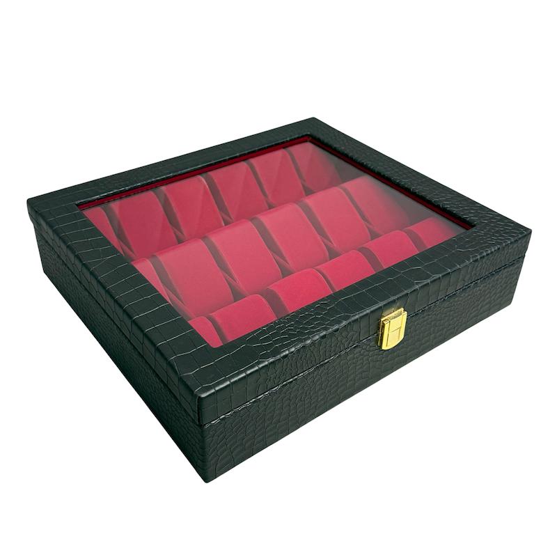 جعبه ساعت چرمی مدل W116 | با ظرفیت 18 عدد ساعت