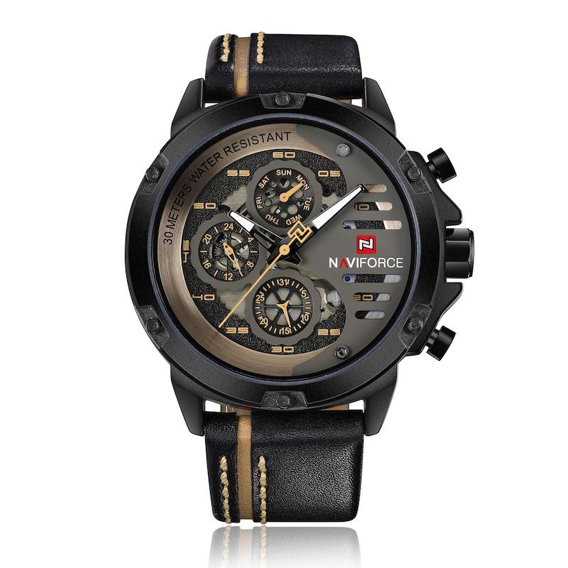 ساعت مچی عقربه‌ای مردانه  کوارتز نیوی فورس مدل nf9110