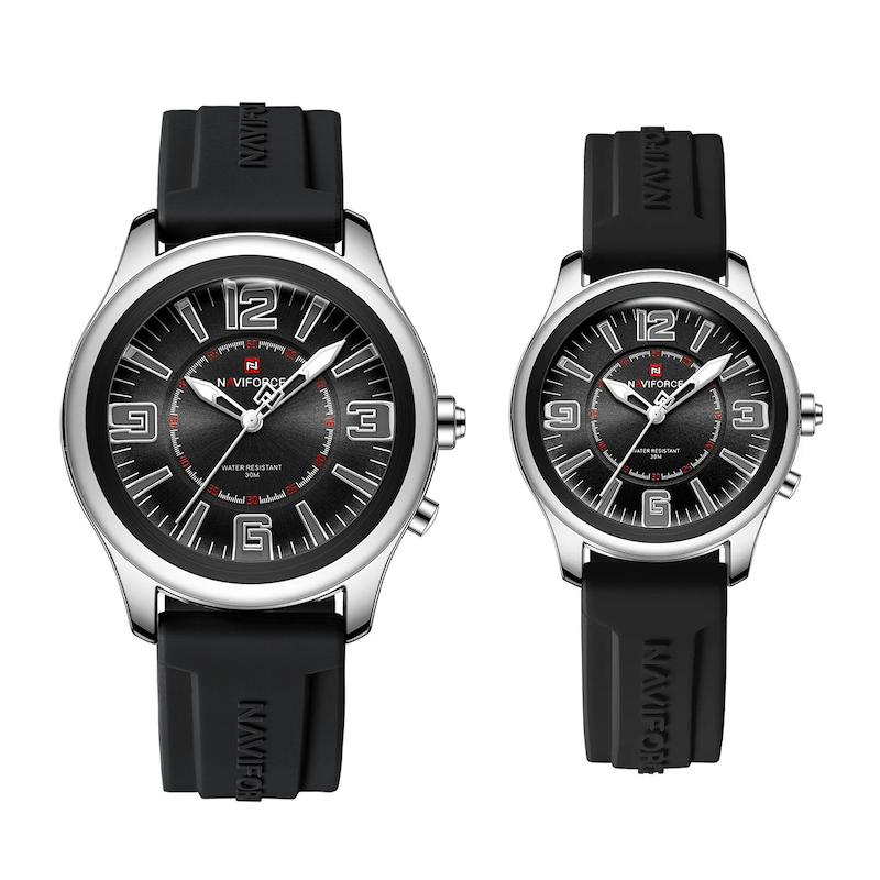 ست ساعت مچی عقربه‌ای زنانه و مردانه نیوی فورس مدل nf9256