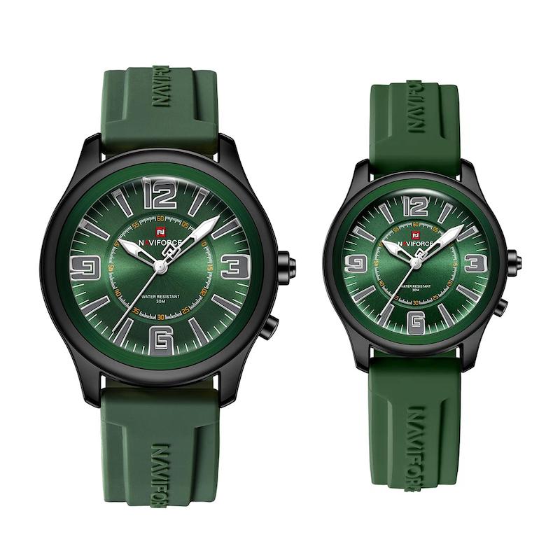 ست ساعت مچی عقربه‌ای زنانه و مردانه نیوی فورس مدل nf9256