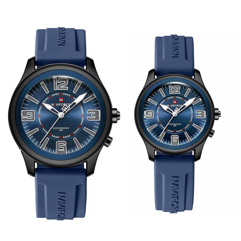 ست ساعت مچی عقربه‌ای زنانه و مردانه نیوی فورس مدل nf9256